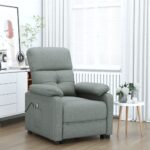 Stand up Massage Chair Dark Grey Fabric