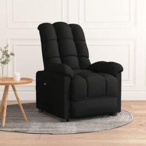 Comfortable Reclining Fabric Chair with Power Lift and Adjustable Backrest