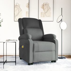 Comfortable Reclining Massage Chair Fabric Power Lift Vibration Home Furniture