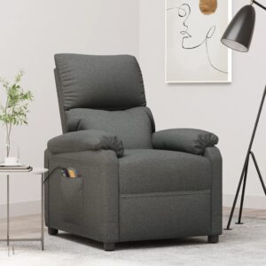 Comfortable Reclining Massage Chair Fabric Power Lift Vibration Home Furniture