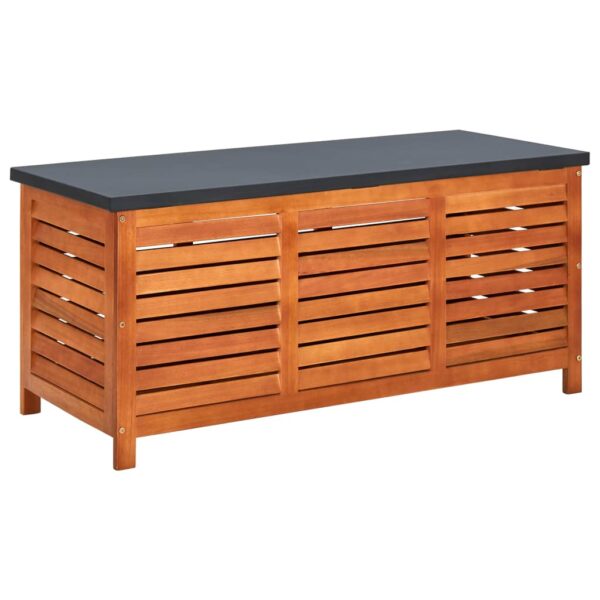 Outdoor Garden Storage Bench Seat Wooden Box Weather Resistant Patio Organizer