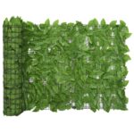 Green Leaf Balcony Screen Privacy Fence Outdoor Terrace Garden Decor 600x75 cm