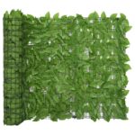 Green Leaf Balcony Screen Privacy Fence Outdoor Terrace Garden Decor 300x100 cm