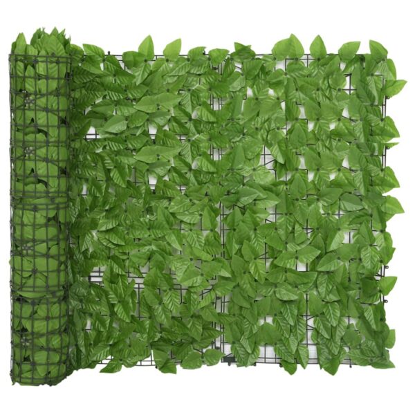 Green Leaf Balcony Screen Privacy Fence 400x100cm - Durable Polyethylene Fabric