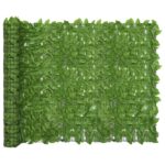 Green Leaf Balcony Screen Privacy Fence 400x150 cm Outdoor Terrace Garden Decor