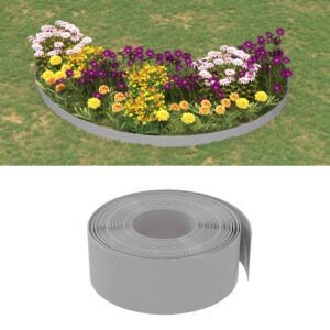 Garden Edgings 3 pcs Grey 10 m 20 cm Polyethylene