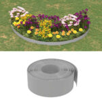 Garden Edgings 5 pcs Grey 10 m 20 cm Polyethylene