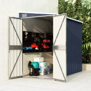 Wall-Mounted Garden Shed Anthracite Steel - Weather Resistant  Lockable  Easy Assembly