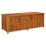 Garden Storage Box 200x80x75 cm Solid Wood Acacia