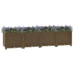 Large Polypropylene Raised Garden Bed for Outdoor Use - Ideal for Plants  Vegetables  Herbs and Flowers