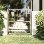 Garden Gate 100x100 cm Stainless Steel