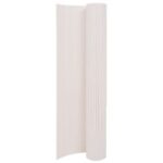 Double-Sided White Garden Fence PVC Material UV Weather Resistant Easy to Adjust Size