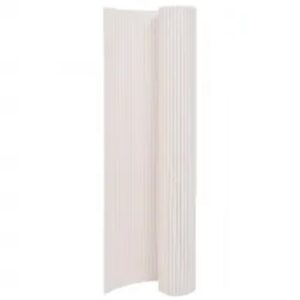 Double-Sided Garden Fence 110x400 cm White