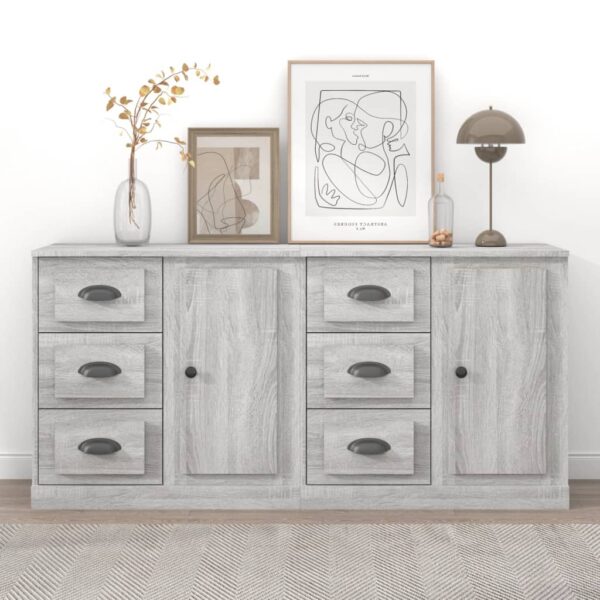 Sideboards 2 pcs Grey Sonoma Engineered Wood