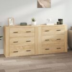 Sideboards 2 pcs Sonoma Oak Engineered Wood