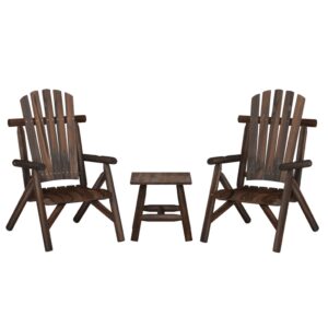 3 Piece Garden Lounge Set Solid Wood Spruce