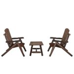 3 Piece Garden Lounge Set Solid Wood Spruce