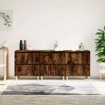 Sideboards 3 pcs Smoked Oak 60x35x70 cm Engineered Wood