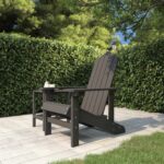 High Quality Garden Adirondack Chair in Anthracite HDPE Weather Resistant Low Maintenance