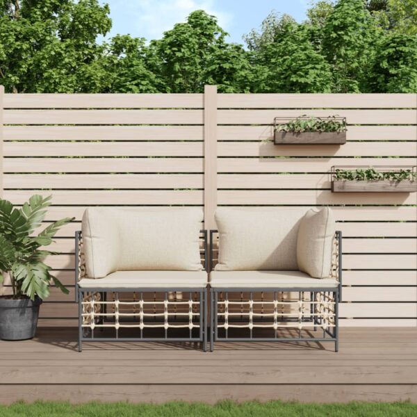 Outdoor Poly Rattan Sectional Corner Sofas with Cushions  Weather-Resistant  Sturdy Frame  Comfortable  Modular Design