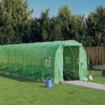 Greenhouse with Steel Frame Green 40 m² 20x2x2 m