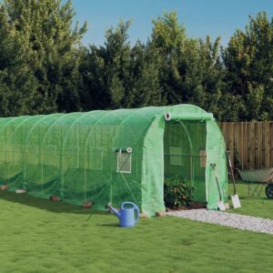 Greenhouse with Steel Frame Green 40 m² 20x2x2 m