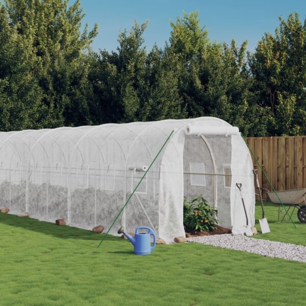 Spacious Greenhouse with Durable PE Cover and Sturdy Steel Frame  UV-Resistant  Weather-Resistant  Ideal for Fruits  Vegetables  and Plants