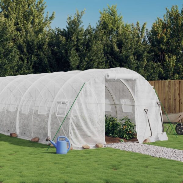 Spacious Greenhouse with Durable PE Cover and Sturdy Steel Frame - Ideal for Fruits  Vegetables  and Plants