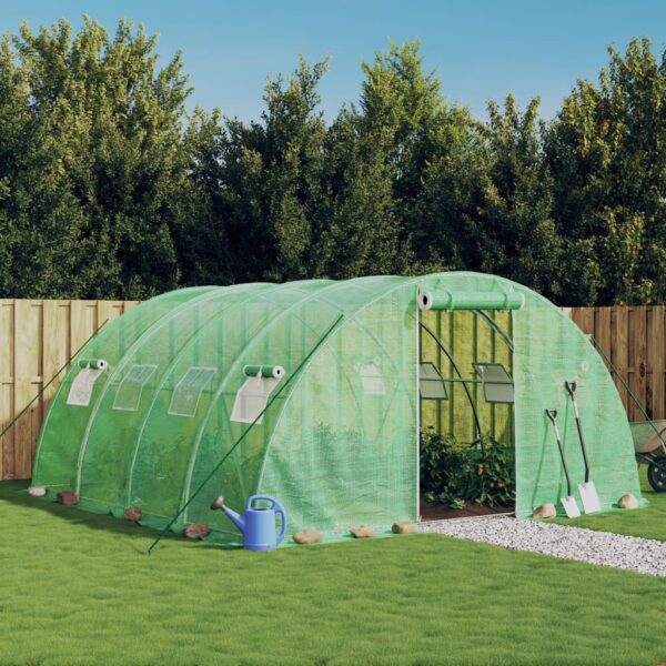 Spacious Greenhouse with Durable PE Cover and Sturdy Steel Frame  UV-Resistant  Weather-Resistant  Ideal for Fruits  Vegetables  and Plants