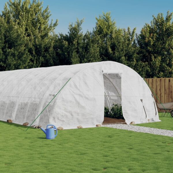 Spacious Greenhouse with Durable PE Cover and Sturdy Steel Frame  UV-Resistant  Weather-Resistant  Ideal for Fruits  Vegetables  and Plants