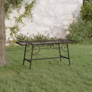 Black Steel Tree Bench 110 cm - Weather-Resistant  Durable  Elegant Design for Garden  Patio  Yard