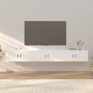 Wall-mounted TV Cabinets 3 pcs White 100x34.5x40 cm