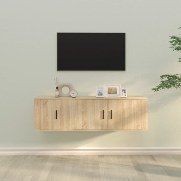 2 Piece TV Cabinet Set Sonoma Oak Engineered Wood