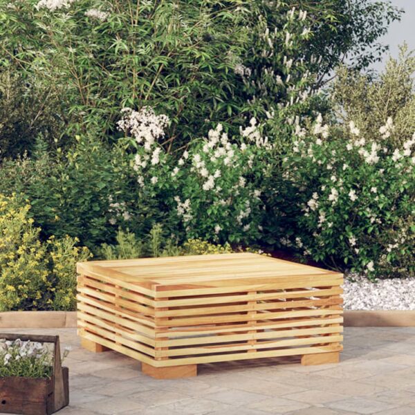 Solid Teak Wood Garden Coffee Table - Weather Resistant  Fine Sanded Finish  Sturdy and Practical Design