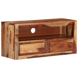 TV Cabinet 88x30x40 cm Solid Sheesham Wood