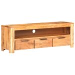 TV Cabinet 119x30x41 cm Solid Acacia Wood