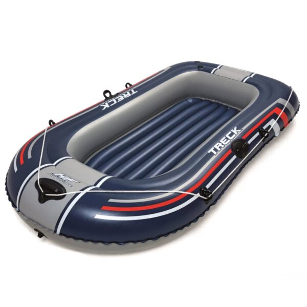 Hydro- Inflatable Boat Treck X1 for Two  Navy Blue  Heavy-Duty Vinyl  Comfortable  Durable