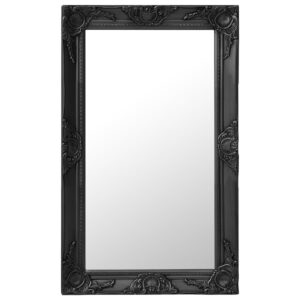 Wall Mirror Baroque  50x80 cm Black