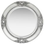 Wall Mirror Baroque  50 cm Silver