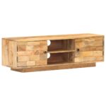 TV Cabinet 116x30x35 cm Solid Mango Wood