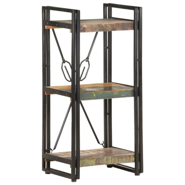 Solid Reclaimed Wood 3-Tier Bookcase Industrial  Home Office Storage Display