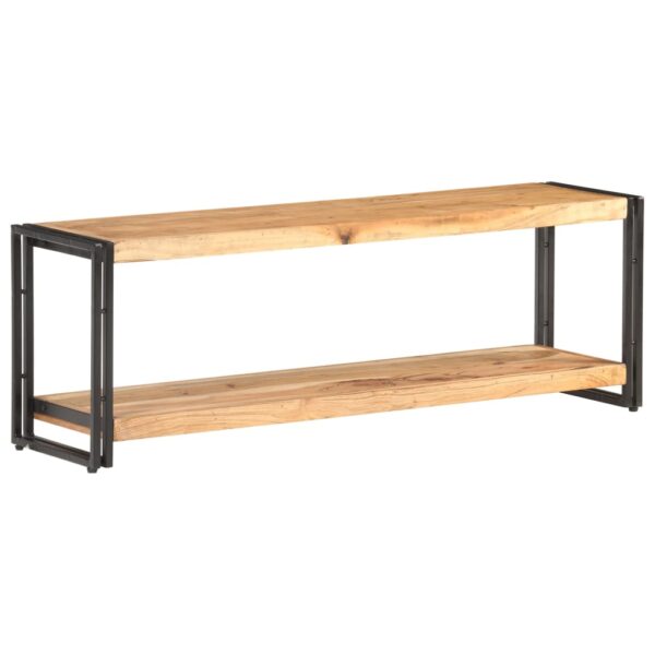 Solid Acacia Wood TV Cabinet - Industrial   Stable  Durable  Ample Storage  Unique Finish