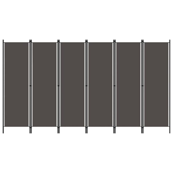 High-Quality 6-Panel Room Divider in Anthracite - Freestanding  Practical  Ideal for Privacy