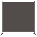 Fabric Room Divider Screen Anthracite Foldable Versatile Privacy Protection Durable