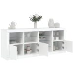 Sideboard with LED Lights White 164x37x67 cm