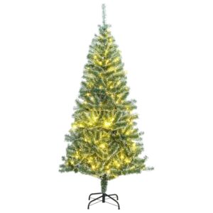 Artificial Christmas Tree 300 LEDs & Flocked Snow 210 cm