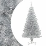 Artificial Christmas Tree with Stand Silver 150 cm PET