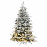 Artificial Hinged Christmas Tree 300 LEDs & Ball Set 180 cm