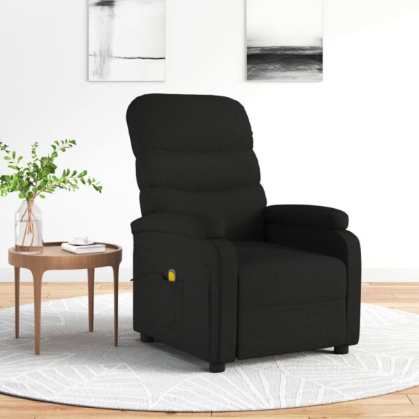 Massage Chair Black Fabric