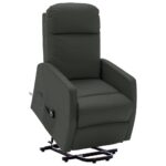 Stand up Chair Anthracite Faux Leather